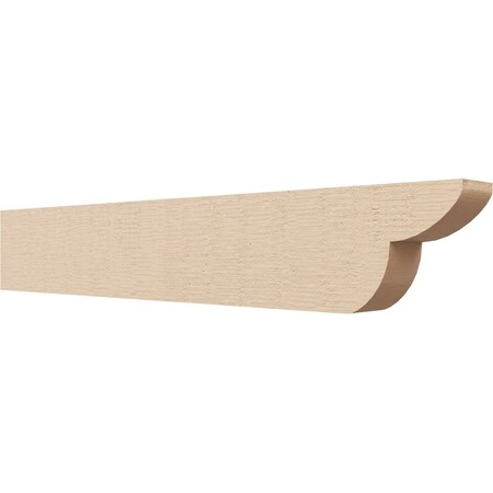 Ekena Millwork 2in. W x 4in. H x 24in. L Crestline Woodgrain TimberThane Rafter Tail, Primed Tan RFTUR02X04X24CRERCPR